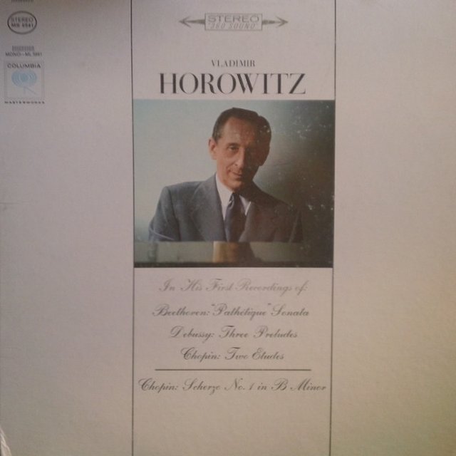 In His First Recordings: Beethoven, Debussy, Chopin cover
